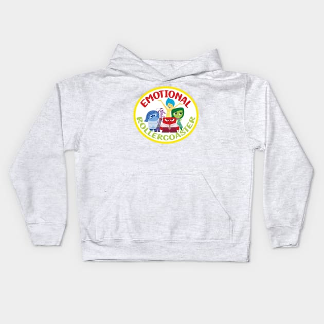 Emotional Rollercoaster - Inside out Kids Hoodie by HennyGenius